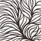 Root pattern illustration for textile and printing