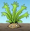 Root Vegetable Arms Cartoon