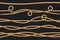 Rope borders. Cord threads, twisted ropes texture. Marine realistic sailor string vector set