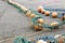 Rope with buoys