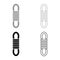 Rope climber hank bunch coil mountaineering alpinism equipment mount extreme sport camping outdoor activities set icon grey black