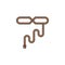 Rope of a cowboy colored icon. Element of wild west icon for mobile concept and web apps. Cartoon rope of a cowboy icon