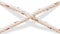 Rope cross isolated on white background with clipping path