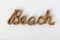 Rope hand drawn lettering Beach