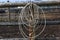 Rope hanging on a horse corral