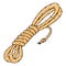 Rope icon. Vector illustration of a coil of rope.