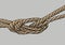 Rope knot isolated
