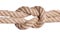 Rope knot isolated over white