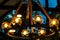 Rope Light - Barn Beam Pendant - Wood Ceiling Chandelier