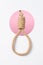 Rope noose with tight hangman knot layered white paper background