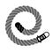 Rope realistic weaving spiral loop, simple style