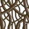 Rope seamless pattern, trendy vector wallpaper background. Tangled cord stylish illustration. Usable for fabric, wallpaper,