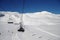 Rope ski lift - Grandvalira, Principality of Andorra, Europe.