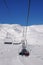 Rope ski lift - Grandvalira, Principality of Andorra, Europe.