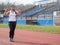 Rope skipping girl