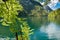 Rope swing over Lake Koenigssee