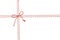 Rope Tied Bow Knot for White Envelope Package, Red Ribbon Cord