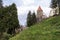 Ropemakers` Tower and graves in the Saxon Cemetery in Sighisoara