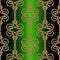 Ropes seamless pattern. Vintage ornamental vector gradient background. Repeat decorative gold strings and ropes ornament. Hand