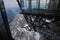 Ropeway or cable car station of the zugspitze, the highest mountain in germany in the bavarian alps