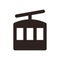 Ropeway icon. Lift symbol