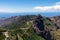 Roque Agando - Scenic mountain road with view on massive volcanic rock formation Roque de Agando on La Gomera, Spain