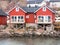 Rorbu cabins in Stokmarknes, Vesteralen, Norway