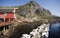 Rorbu, norwegian traditional fisherman houses, Lofoten