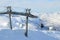 Rosa Khutor, Sochi, Russia, January, 26, 2018, Cable car `Caucasian Express` on the slopes of the ski resort Rosa Khutor