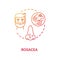 Rosacea concept icon