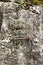 Rosaries hung on a rock at the last station of the Way of the Cross in the sanctuary of Lourdes