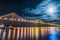 Rosario-Victoria Bridge across the Parana River, Argentina