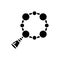 Rosary black glyph icon