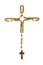 Rosary with cross, isolated