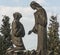 Rosary mysteries in the surroundings of the Sanctuary Mother of God in Lesniow, Poland, Silesia