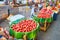 Rose apples in Chinatown market of Yangon, Myanmar