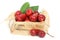 Rose apples on wooden crate