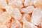 Rose aroma himalayan salt healthy spa cut crystals macro