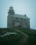 Rose Blanche Lighthouse on a foggy day, Rose Blanche, Newfoundland and Labrador, Canada