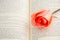 Rose on book