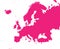 ROSE CMYK color map of EUROPE