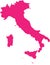 ROSE CMYK color map of ITALY