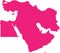 ROSE CMYK color map of MIDDLE EAST