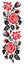 Rose cross stitch pattern