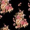 Rose flower pattern with beautiful floral for print digital fashion on geometric design background