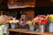 Rose flower stall at the Matakana Farmers Market, Matakana, New Zealand