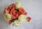 Rose flower in vase color present fragility decoration  vibrant old arrangement romance