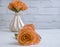 Rose flower in vase color  vibrant  old arrangement romance