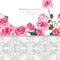 Rose flowers and Lace Wedding Invitation delicate card. Vector illustration