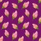 Rose flowers on purple background handmade gouache, oil paint seamless pattern gentle. Background for web pages, wedding